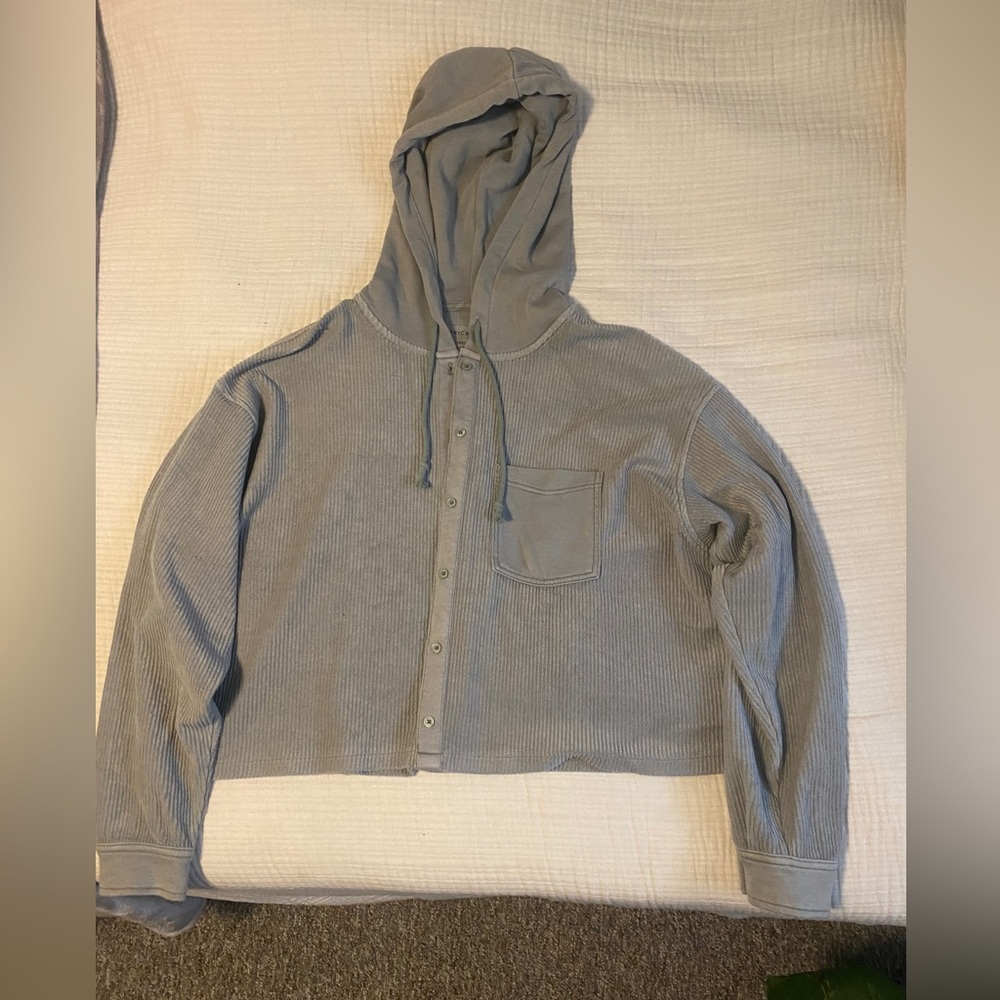 cropped corduroy american eagle jacket